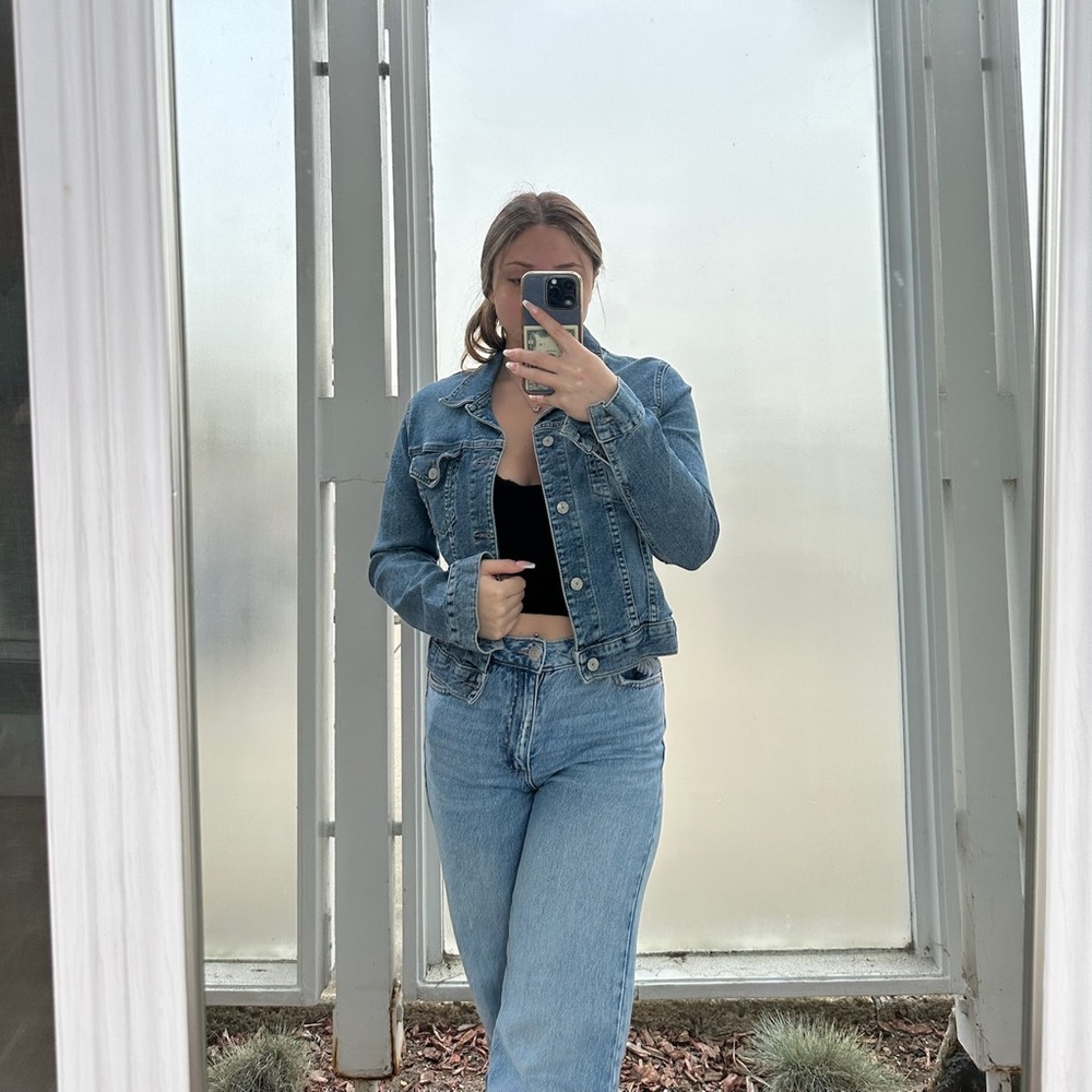 Denim Cropped Jacket